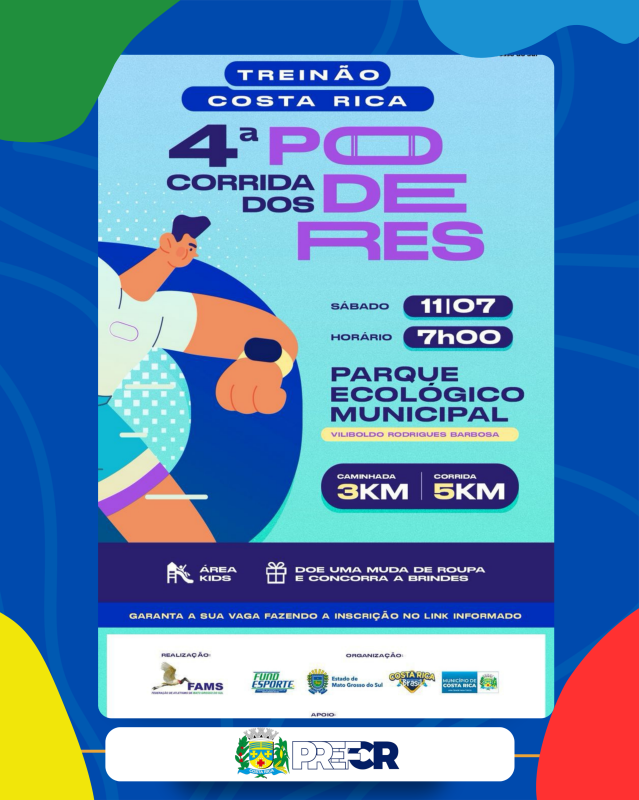 Costa Rica recebe último treinão preparatório da 4ª Corrida dos Poderes neste sábado