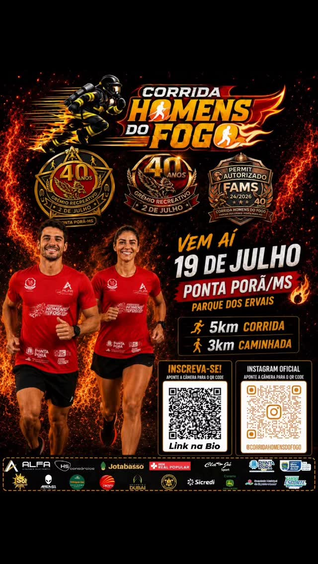 Corrida Homens do Fogo 2026 promete movi...