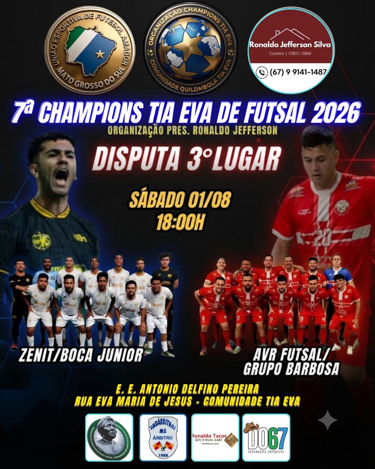 7ª CHAMPIONS TIA EVA DE FUTSAL 2026
