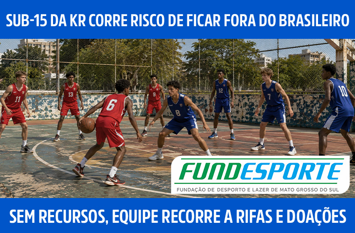 Sem atenção da Fundesporte sub-15 de basquete depende de rifa, doações e "piedade"