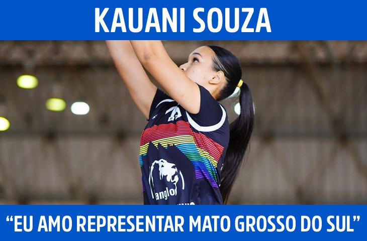 “Eu amo representar Mato Grosso do Sul”, afirma Kauani, promessa do basquete